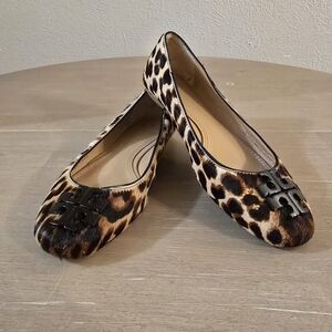 Tory Burch Leopard Print Flats Size 6.5